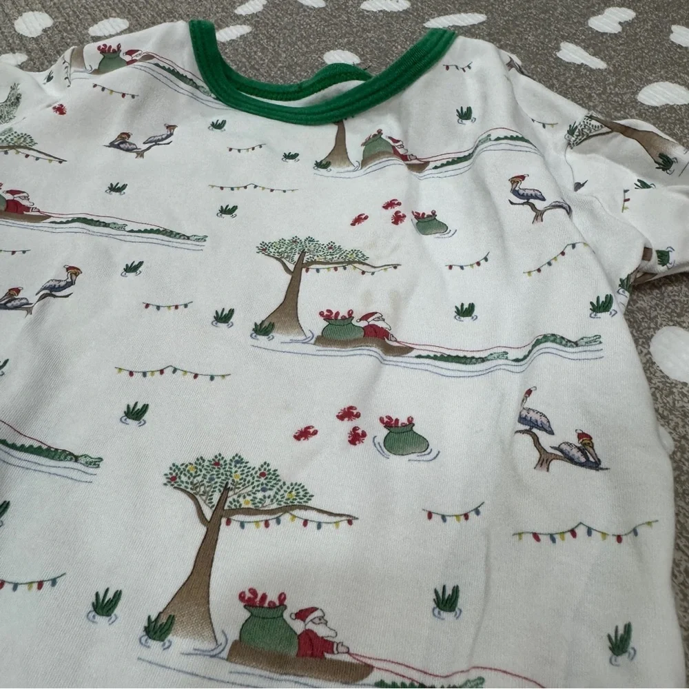 Lot of 13 Pima pajamas set long sleeve tee pants TBBC Santa toddler magnolia boy - Picture 8 of 14